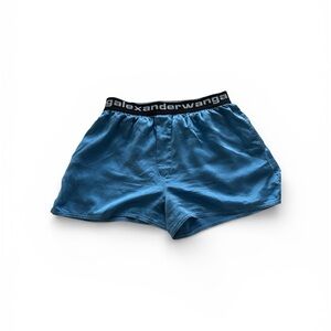 Alexander Wang Silk Graphic Print Shorts